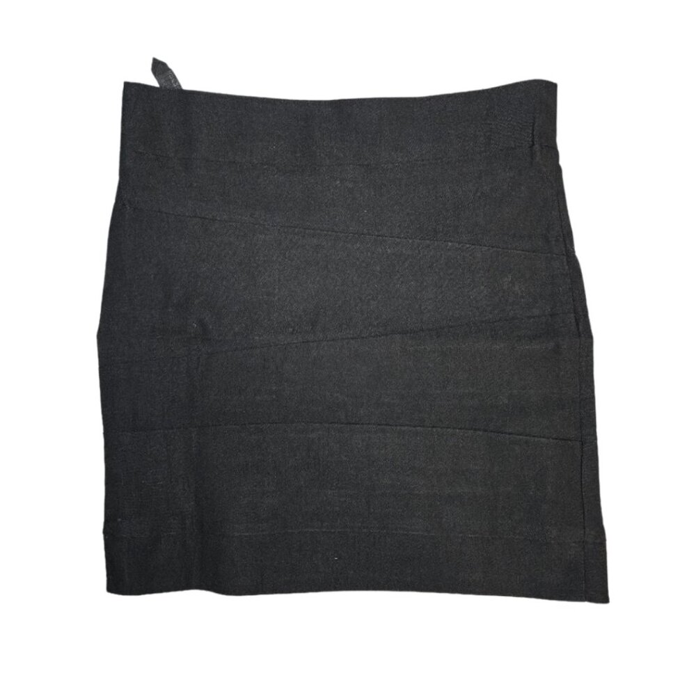 NWT Nordstrom Poof Black bandage Paneled mini skirt Small